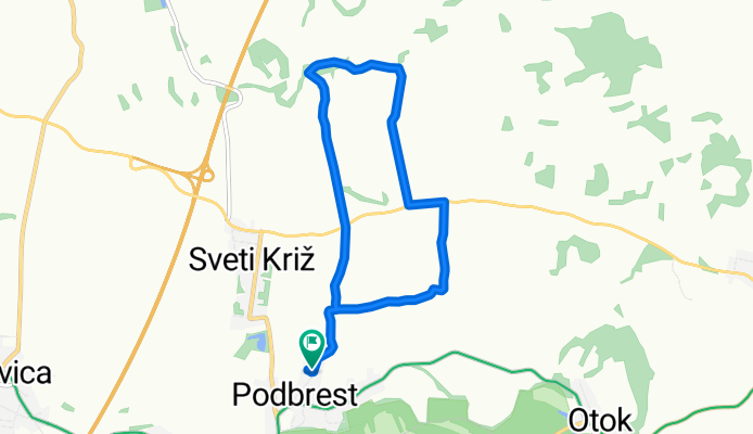Ulica Stjepana Vojvode 43, Podbrest to Ulica Stjepana Vojvode 43, Podbrest