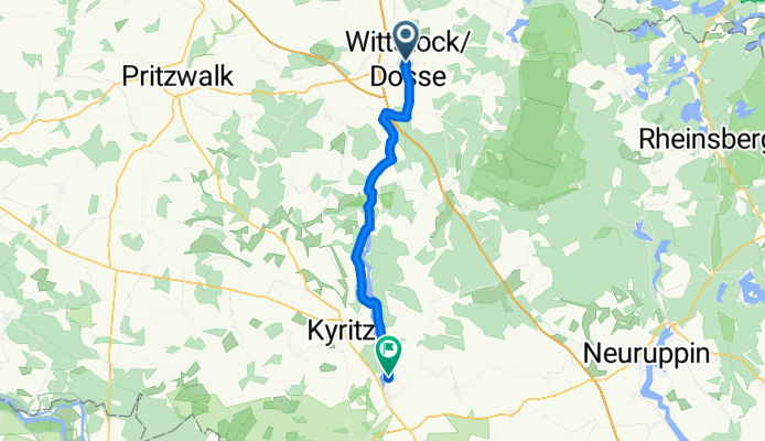 Wittstock/Dosse nach Wusterhausen/Dosse