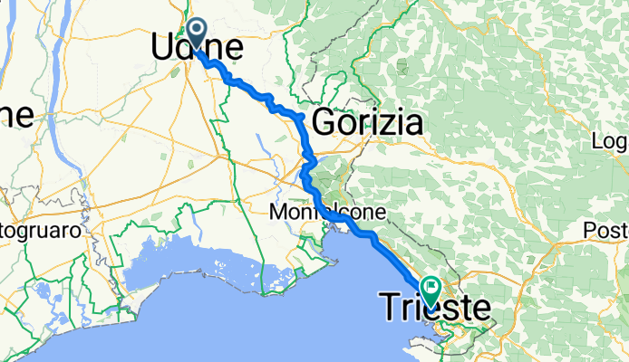 AIDA Radroute Udine - Trieste