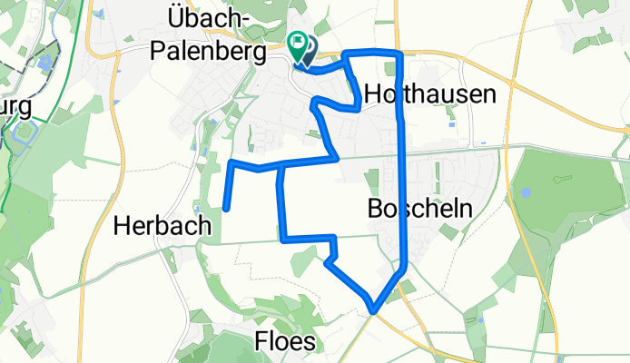 Beggendorfer Straße 24, Übach-Palenberg nach Am Nützenberg 3, Übach-Palenberg