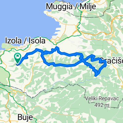 Malija - Marezige - Lopar - Popetre - Trsek - Marezige - Vanganel - Olmo - Gažon - Malija