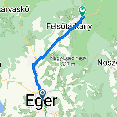 Egerbike-Eger-Felsőtárkány túra
