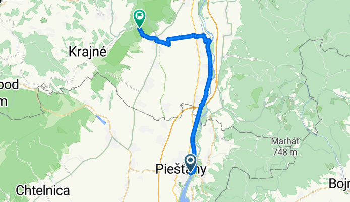 Piešťany - H.Streda - Považany - Čachtice