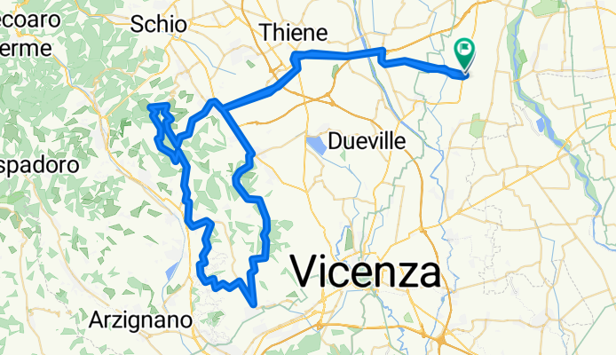 Priabona,, Monte di Malo, Cima. S. Urbano, Vigo, Sovizzo, Monteviale, Ignago, Malo