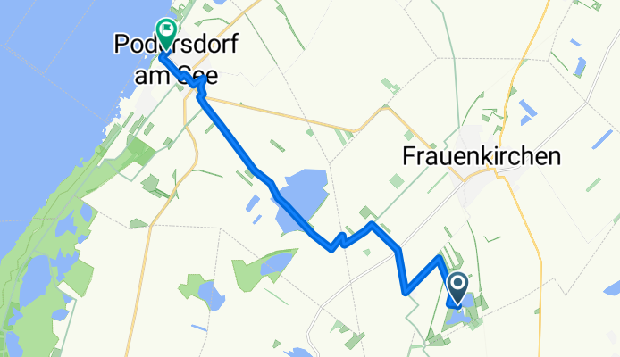 Im Seewinkel 1, Frauenkirchen to Seestraße 92, Podersdorf am See