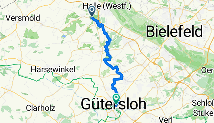 Halle (Westfalen) nach Gütersloh