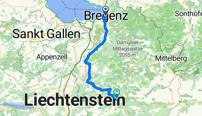 Seestraße 2, Bregenz nach Mokrystraße 4, Bludenz