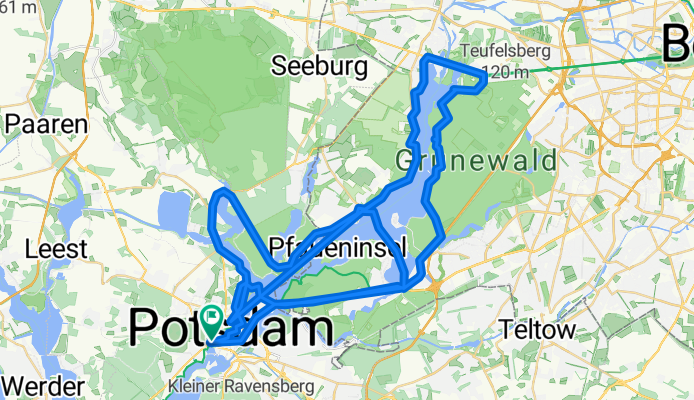 Zeppelinstraße 177, Potsdam nach Zeppelinstraße 178, Potsdam