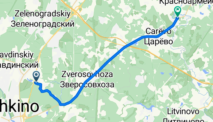 Осетровая ферма до улица Чкалова 9/1, Красноармейск