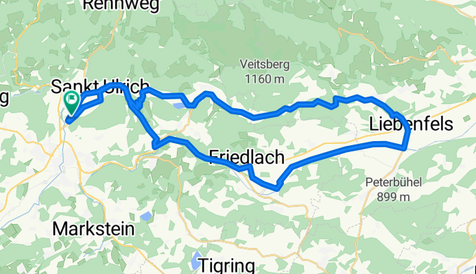 GRV-Berg: HA-St.Ulrich-Rogg-St.Martin-GlantalRadweg-Glanegg-Liebenfels-Limberg-St.Urban-Rogg-HA