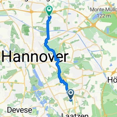 Nordallee 1, Hannover nach Bahnriehe 38, Hannover