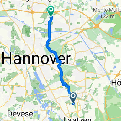 Nordallee 1, Hannover nach Bahnriehe 38, Hannover