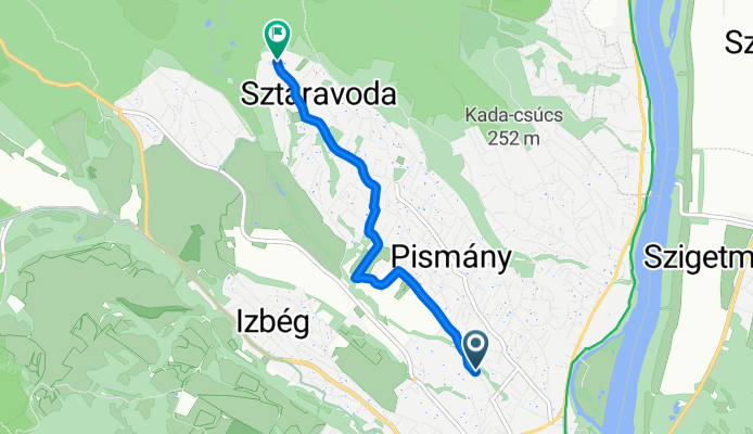 Egres utca 65., Szentendre to Táltos utca 54., Szentendre