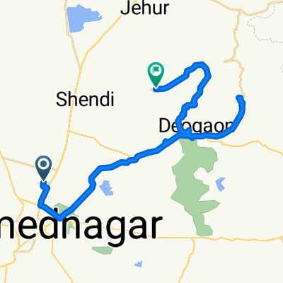 Savedi Road 51, Ahmednagar to 5R96+PF9, Pimpalgaon Ujjaini