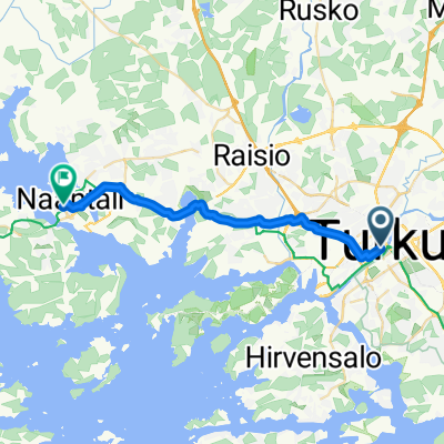 Day 1 Finland Route to Naantali