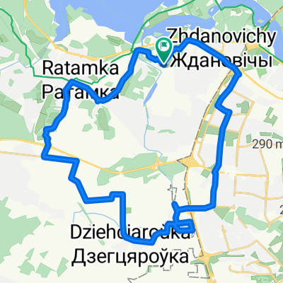 Ждановічы - Ратамка - Табары - Дзегцяроўка - Каменная горка - Ждановiчы