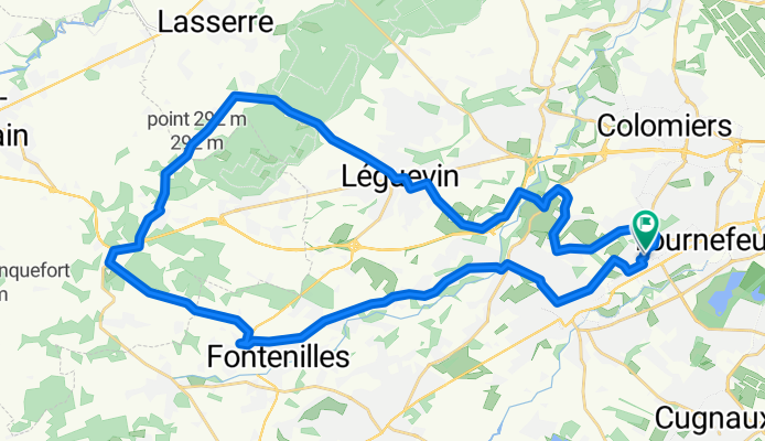 De Rue de la Durance 15, Tournefeuille à Rue de la Durance 5, Tournefeuille