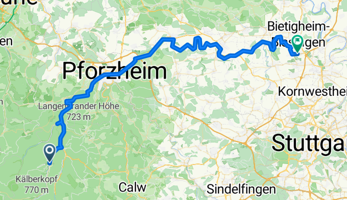 Bad Wildbad nach Tamm