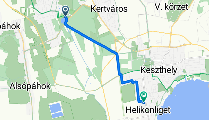 Kölcsey Ferenc utca 16, Hévíz - Pammer István utca 8, Keszthely