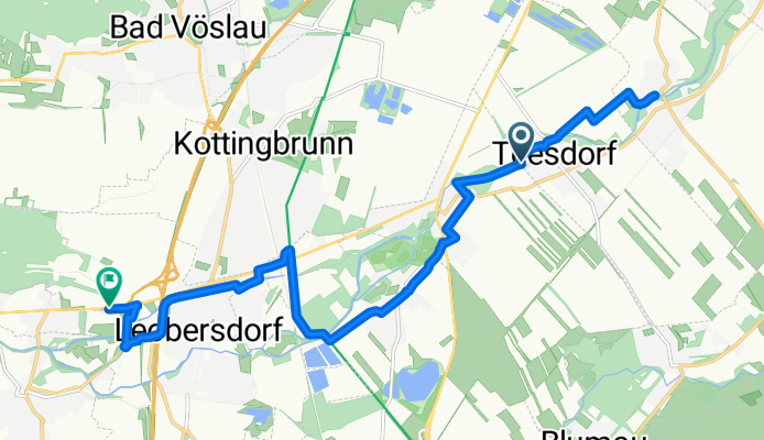 Tattendorf Raiffeisenplatz nach BurgerKing Leobersdorf