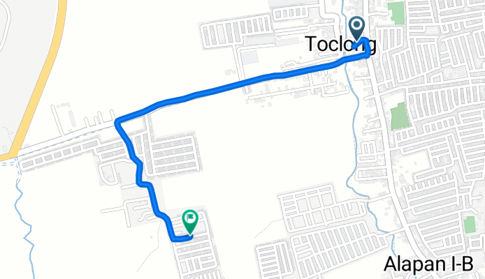 Route to Kalayaan Homes, Kawit