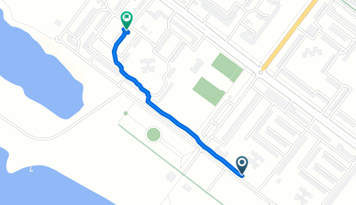 вулиця Конституції 30, Горішні Плавні to проспект Героїв Дніпра 83, Горішні Плавні