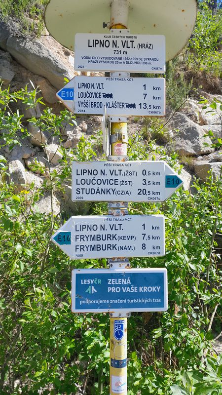 Grosstraberg CZ, neuer Radweg Vyssi Brod