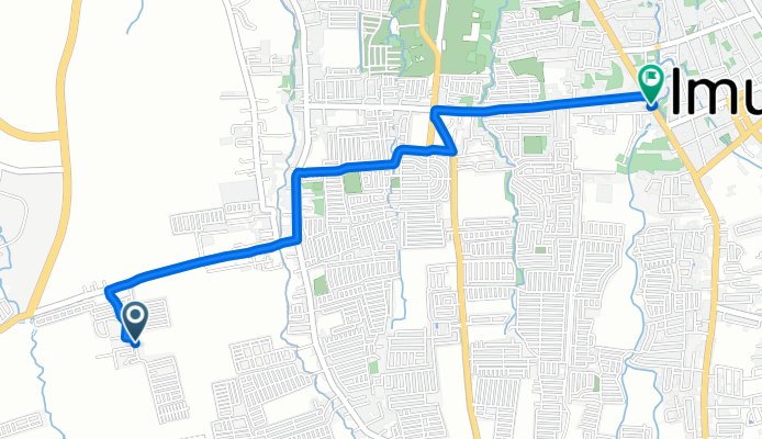 Route from Kalayaan Road, Kawit