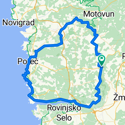 95km MTB: Tinjan - Karojba - Vižinada - Poreč - Vrsar - Barat - Kringa - Tinjan