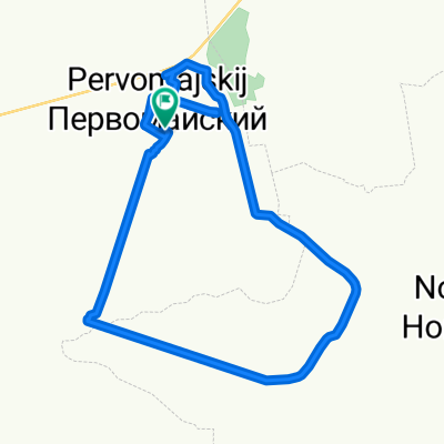 От Неизвестная дорога, Первомайский до Неизвестная дорога, Первомайский