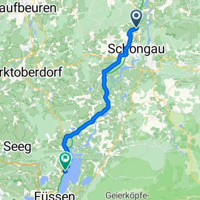 Hohenfurch nach Rieden am Forggensee