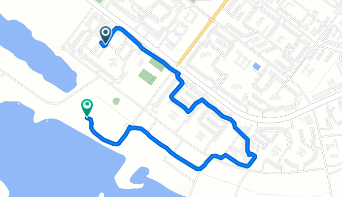 Route to вулиця Миру 32, Горішні Плавні