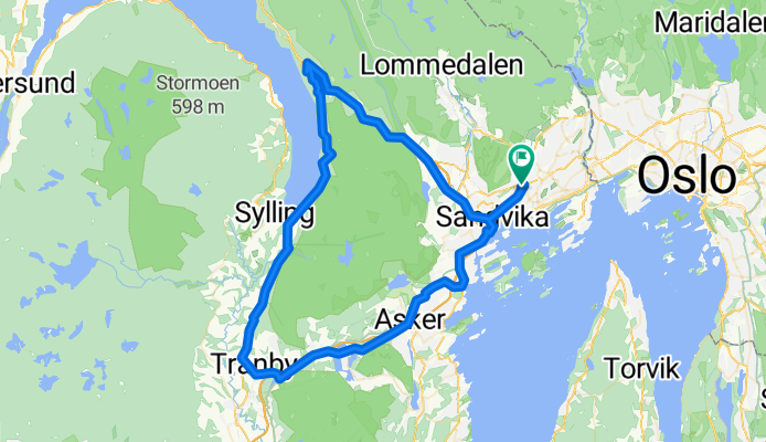Sandvika-Tyrifjorden-Liertoppen-Sandvika