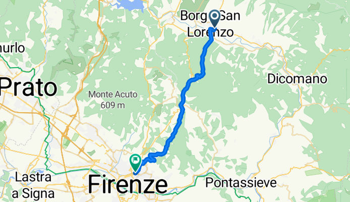 Borgo San Lorenzo - Vetta le Croci - Fiesole - Florenz