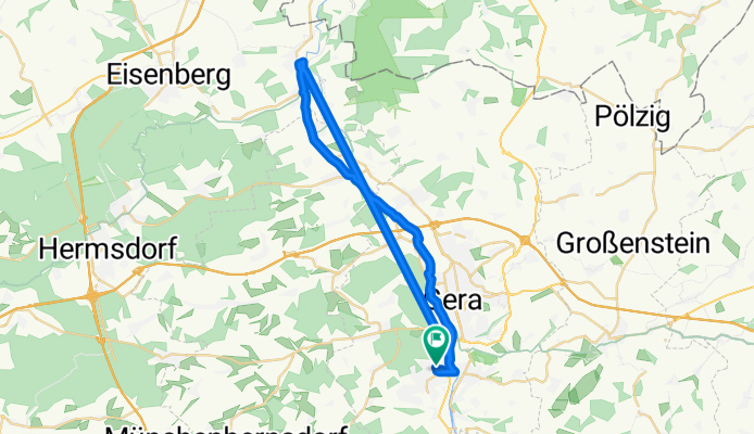 Eiselstraße 130, Gera to Eiselstraße 128, Gera