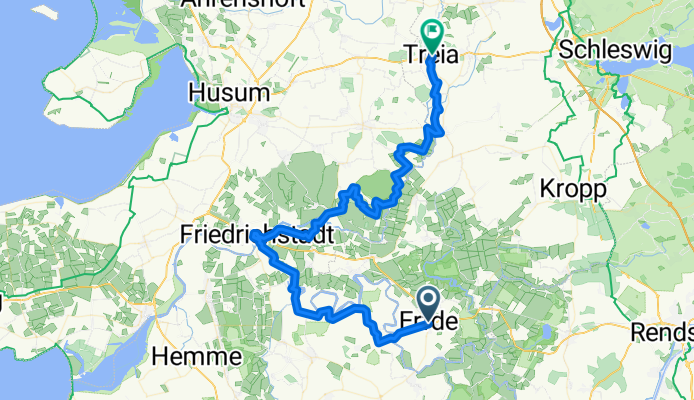 Erfde nach Treia