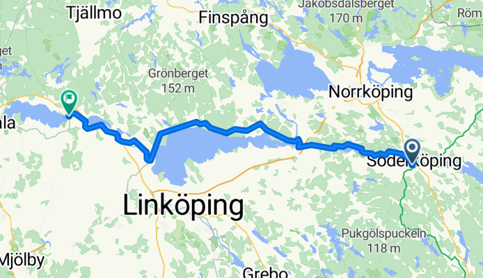 Götakanal Söderköping nach Borensberg CLONED FROM ROUTE 651135