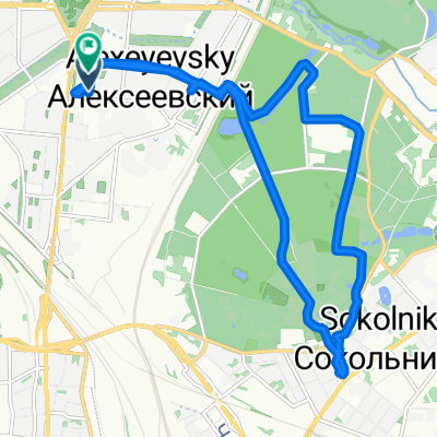 От проспект Мира 124 корпус 17, Москва до проспект Мира 124 КОРПУС 19, Москва