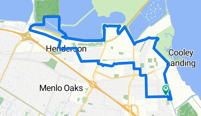 Relaxed route in East Palo Alto