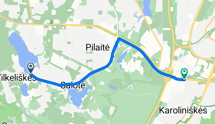 Angelavos g., Vilkeliškės to Pilaitės pr. 16, Vilnius