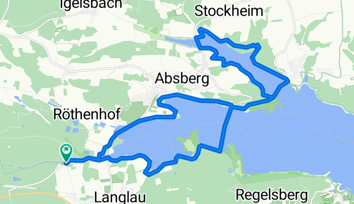 Route Kleine Brombachsee Runde