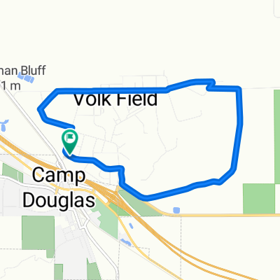 Camp Douglas Bluff loop around CSMS