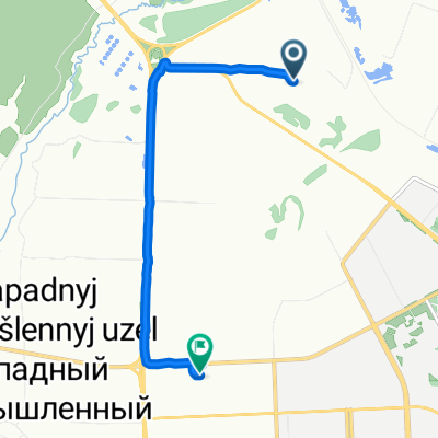 Индустриальная улица, 60А, Нижневартовск до Северная улица, 4П, Нижневартовск