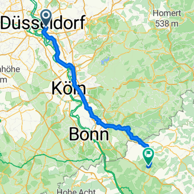 Route nach Bürdenbach