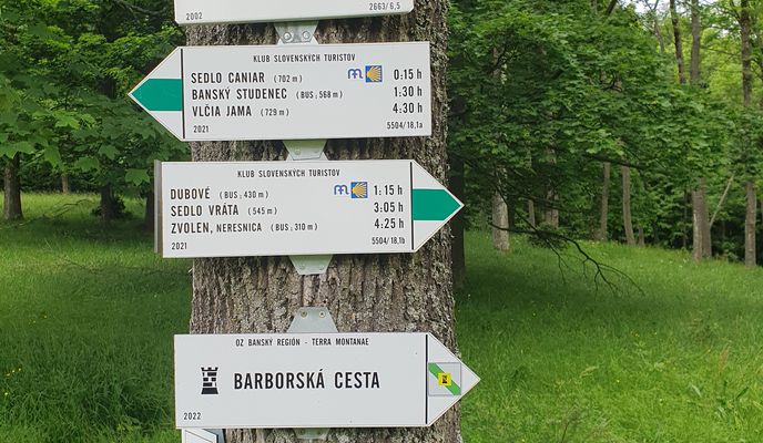 Foto 1 der Bikemap-Route "Zvolen, B.Štiavnica Barborskou cestou a späť cez Budču, Zvolen a BB."