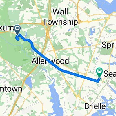 Allaire State Park to Main Street, Manasquan