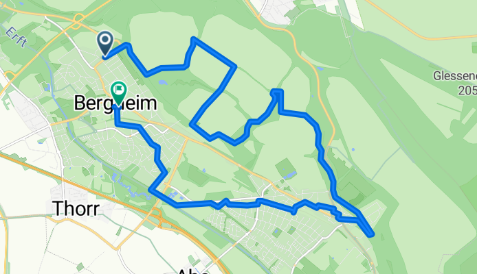 Neusser Straße 41, Bergheim nach Hauptstraße 23E, Bergheim