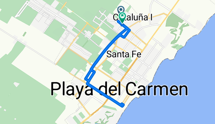 De Cataluña II, Playa del Carmen a Cuautitlan # 690, Playa del Carmen