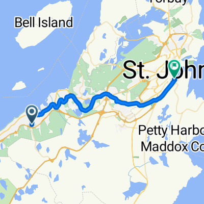 195 Peachytown Rd, Conception Bay South to 545 Water St, St. John's