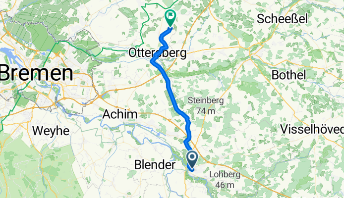 Route nach Narthauen, Ottersberg